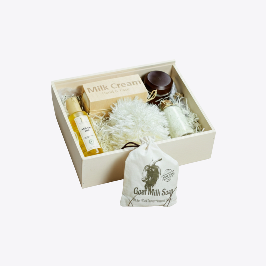 Giftset Geitenmelk – Gevoelige Huid & Hydratatie