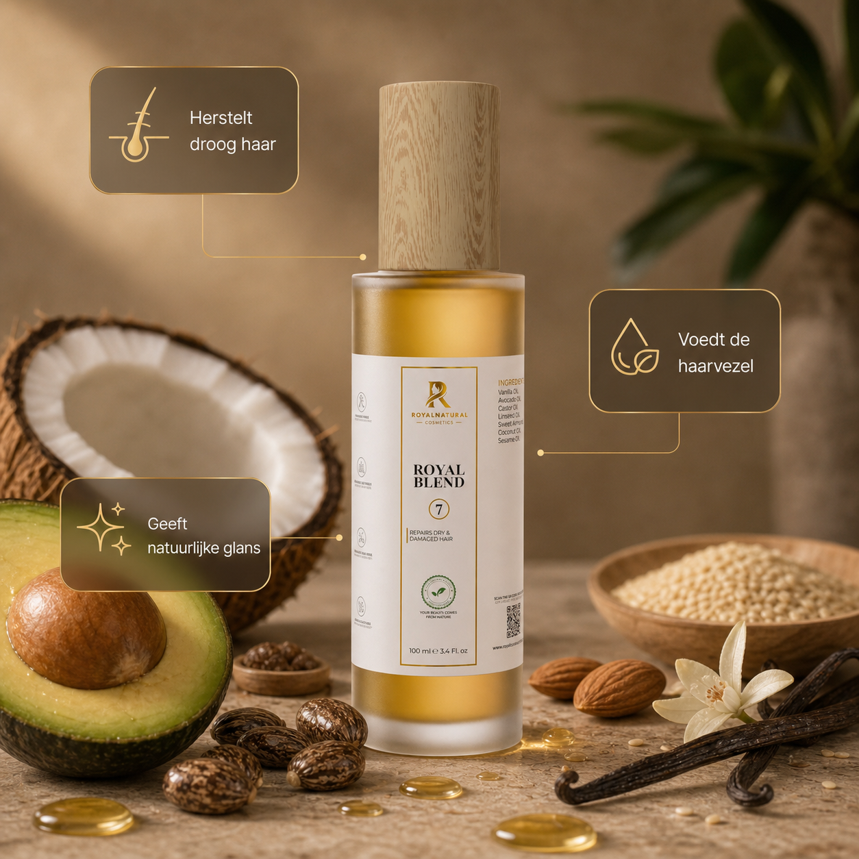 Ingredienten en voordelen afbeelding voor Royal Blend 7