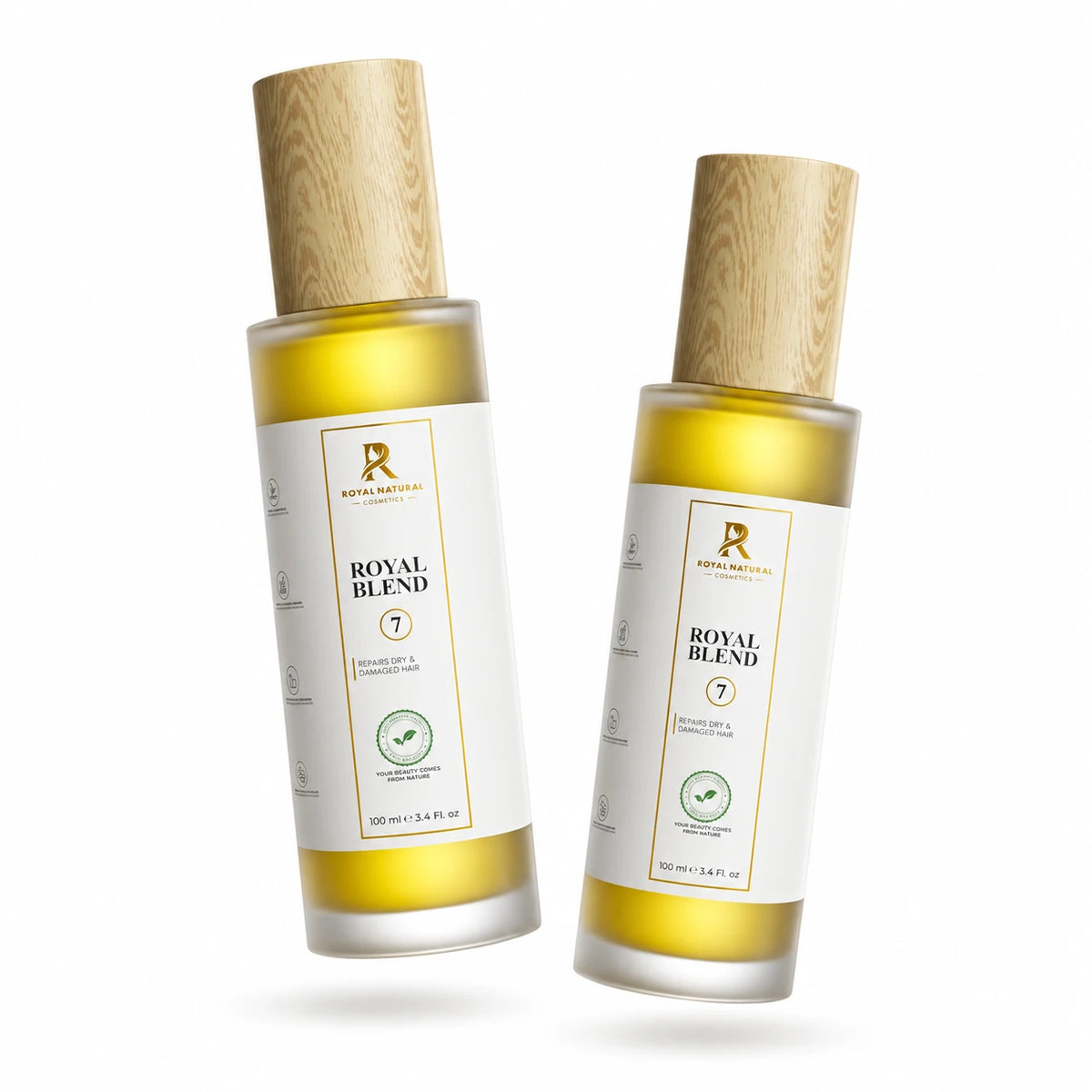 Royal Blend 7 met twee zwevende flessen